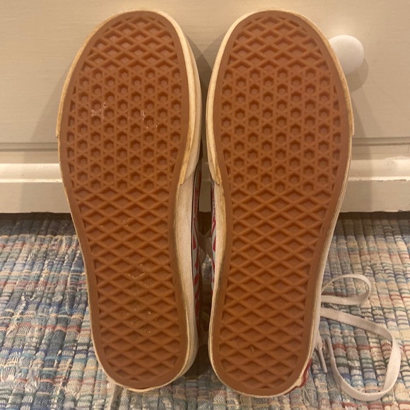 VANS old skool warped worn once pink and blue size 8.5 - Picture 4 of 5